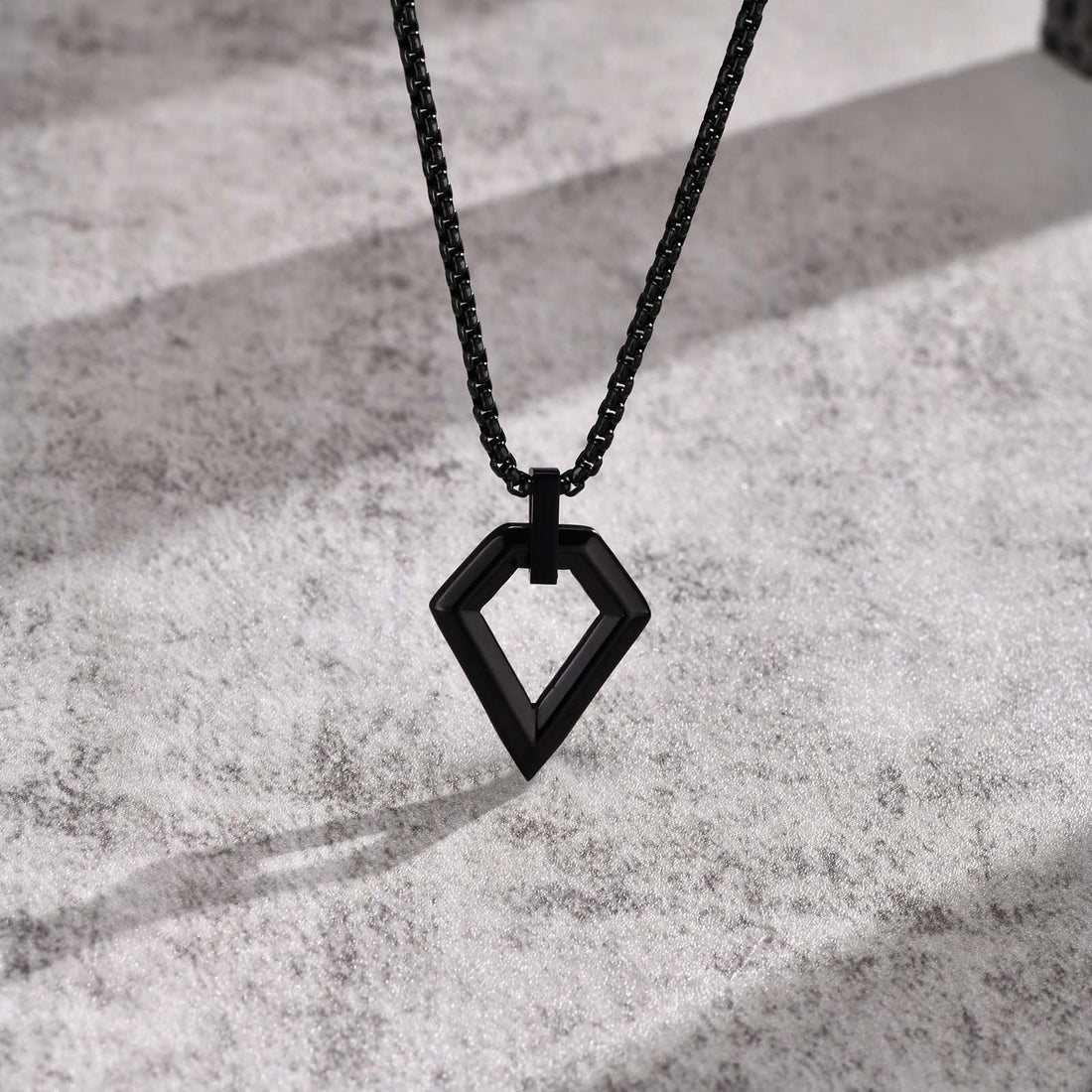 Men's Oval Stainless Steel Pendant