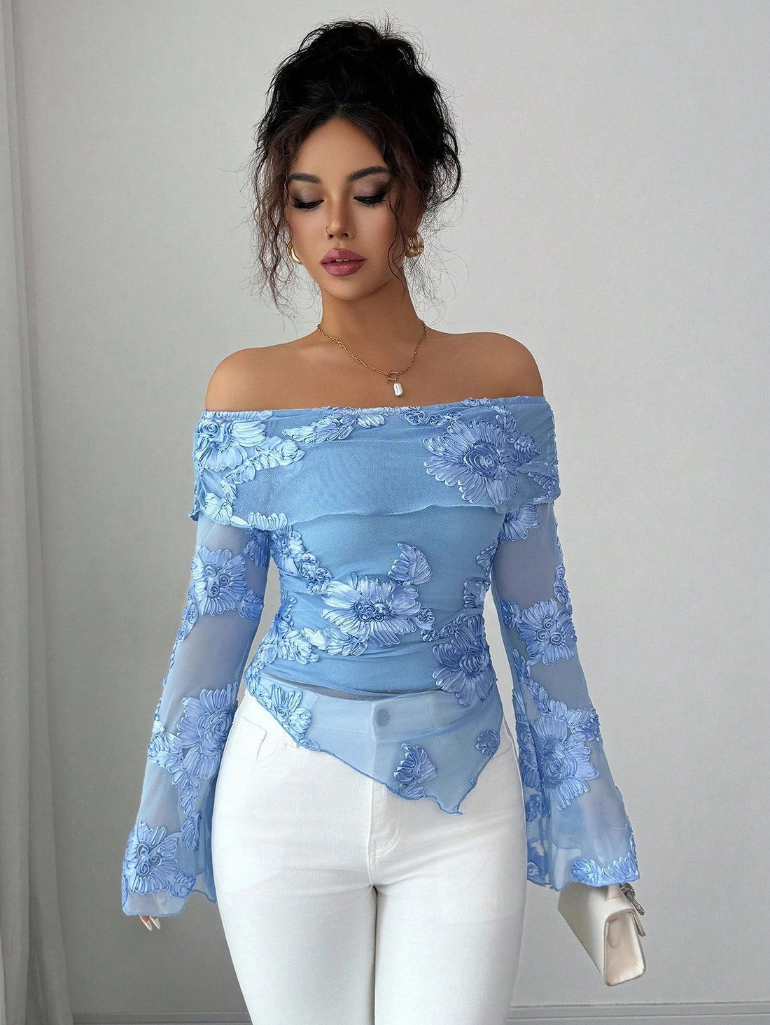 Embroidered Versatile Stylish Tops