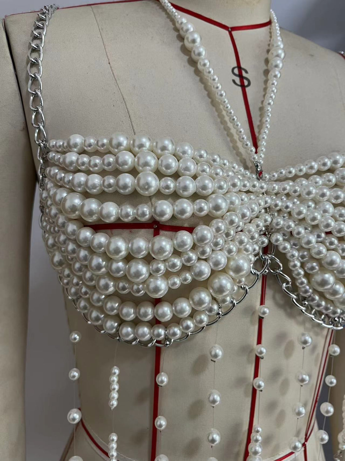Pearl Beaded Top