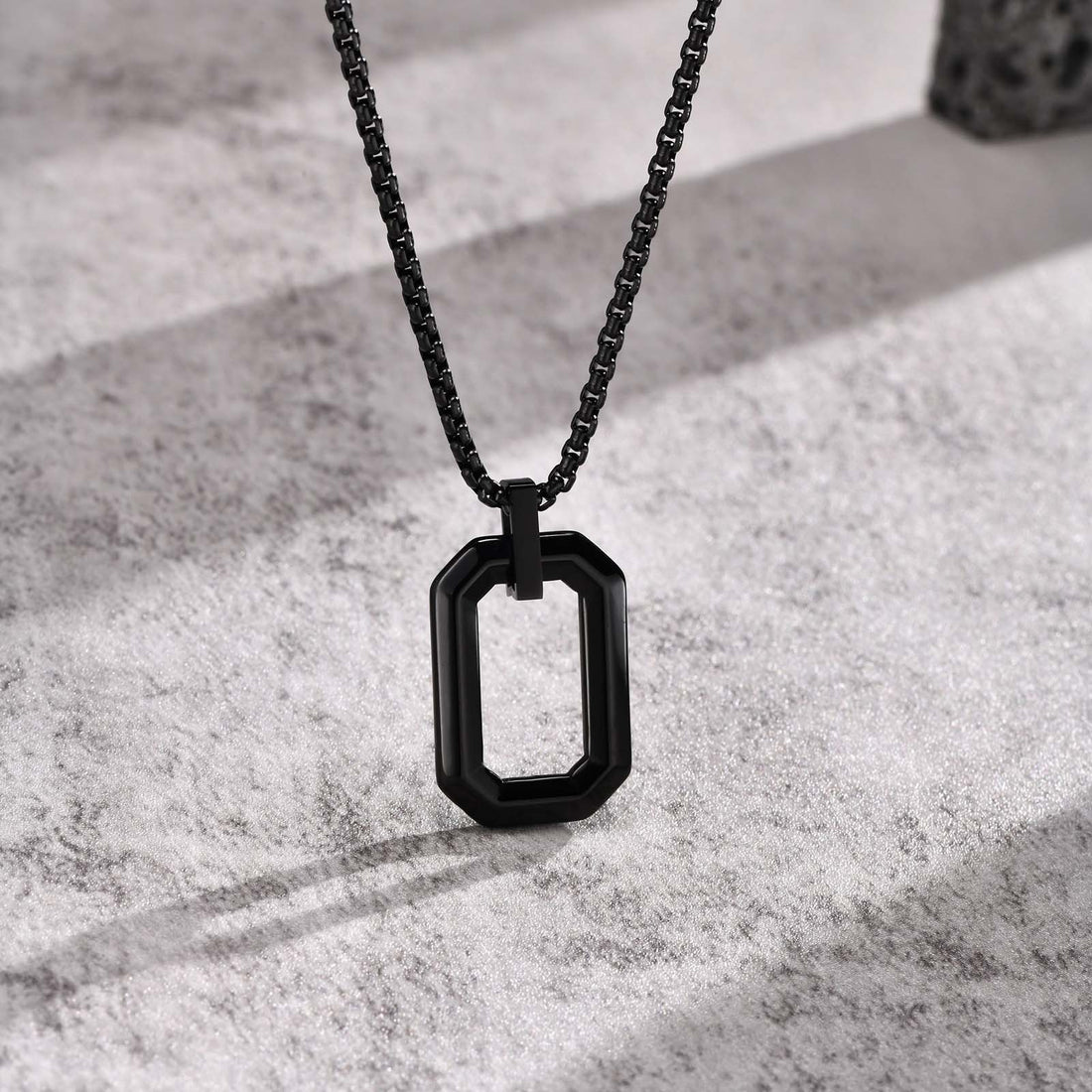 Men's Geometric Stainless Steel Pendant