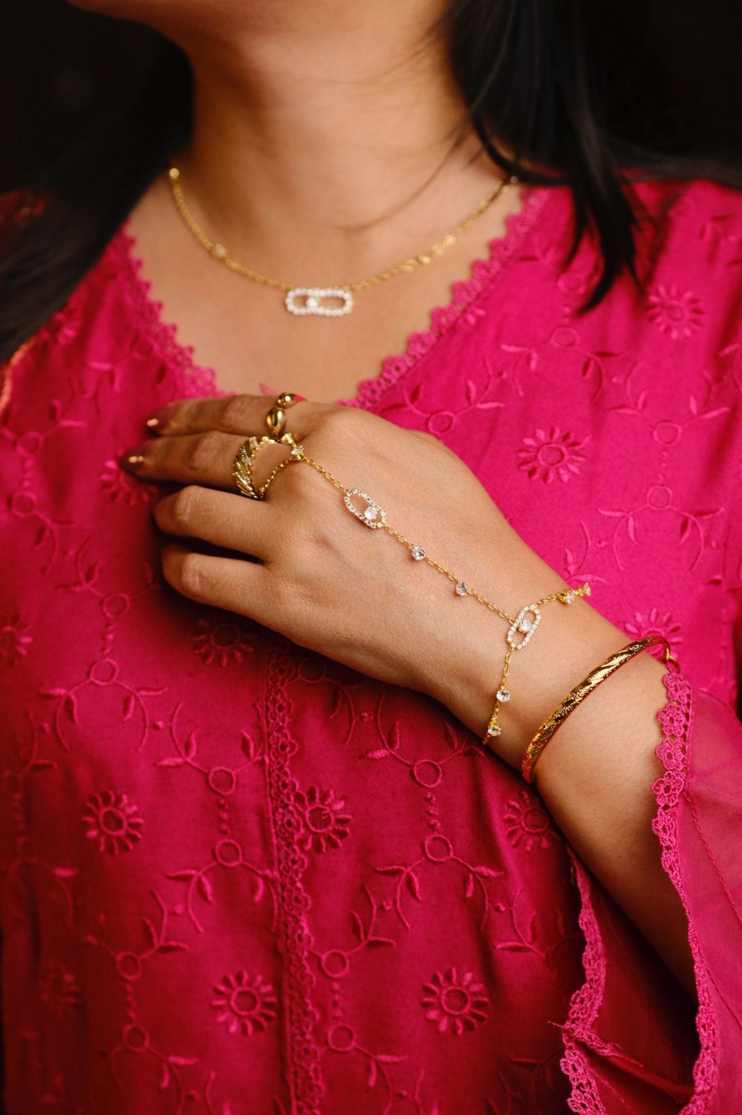 Stitching Hand Bracelet