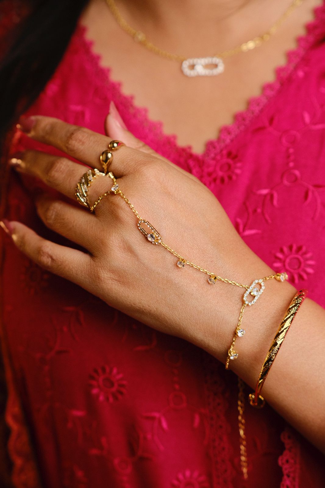 Stitching Hand Bracelet