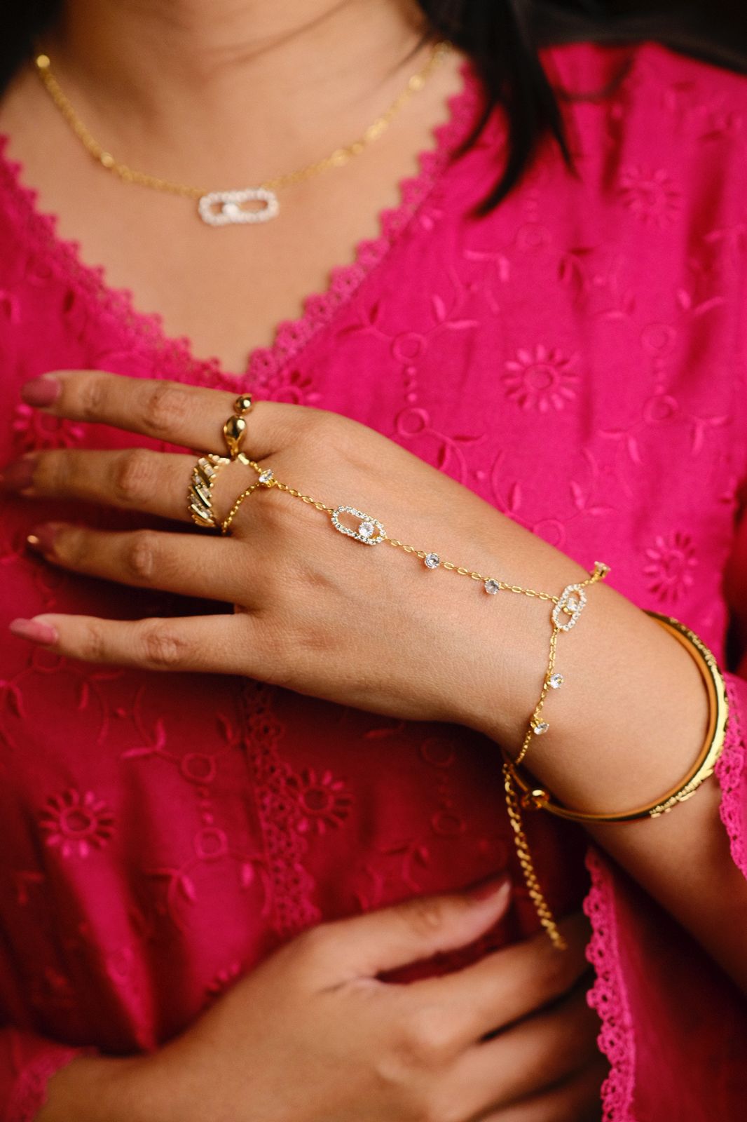 Stitching Hand Bracelet