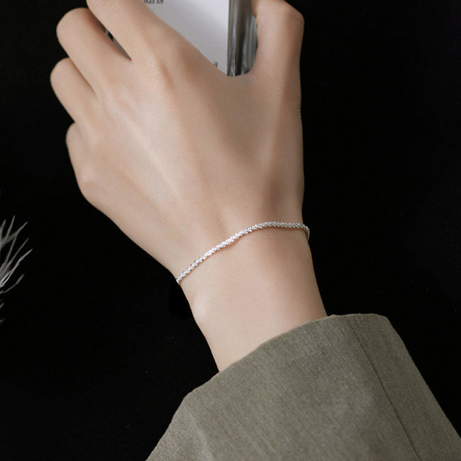 Silver claw chain bracelet