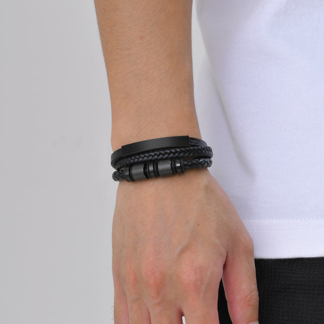 Men's Three Layer Bracelet