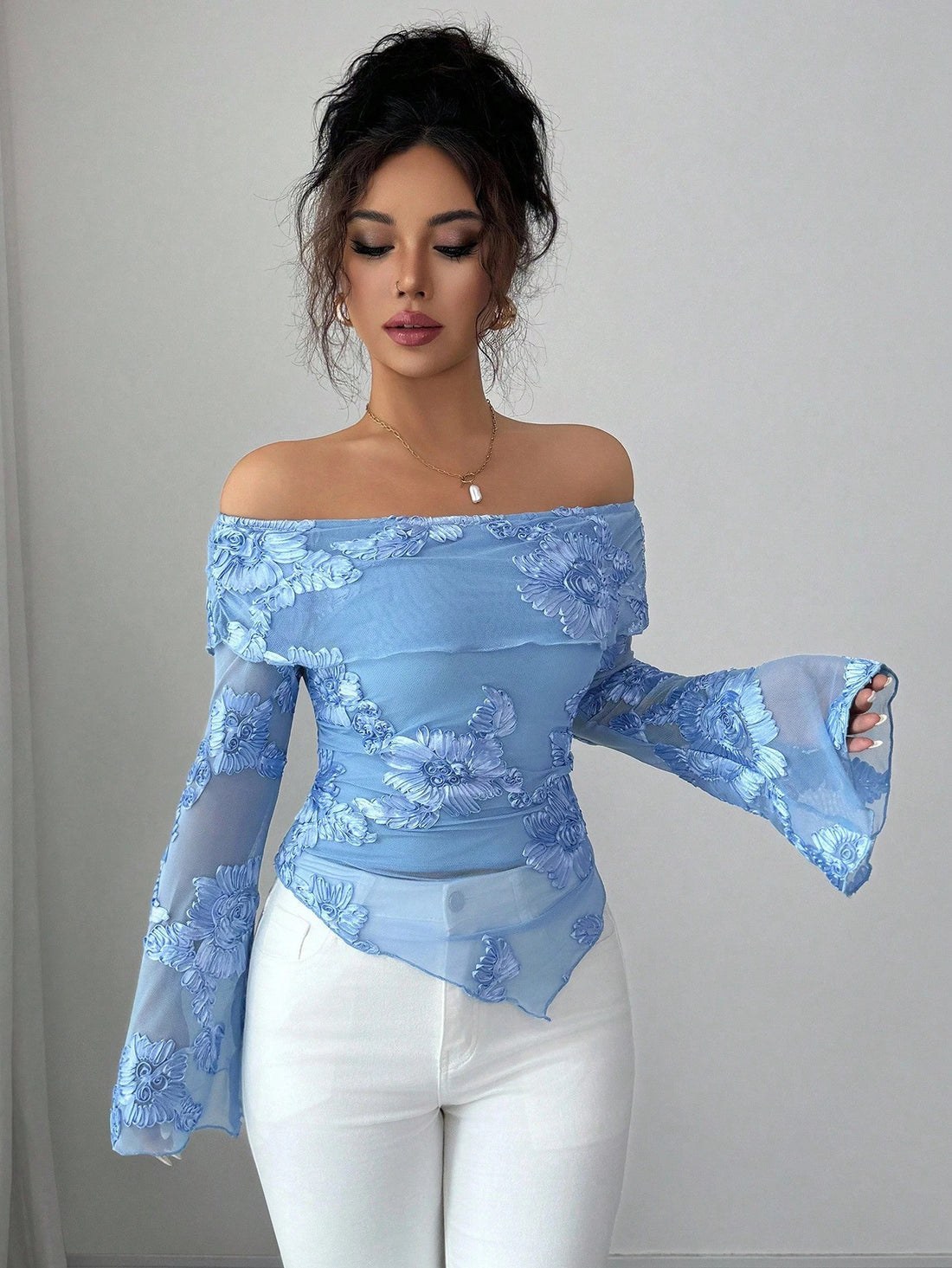 Embroidered Versatile Stylish Tops