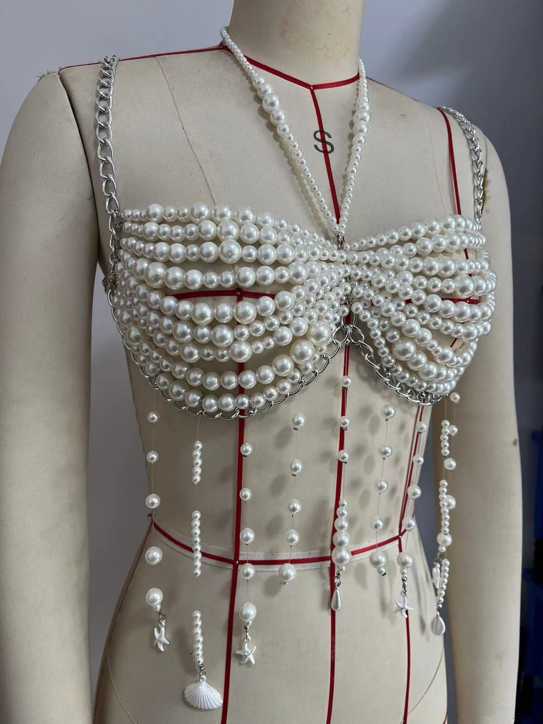 Pearl Beaded Top