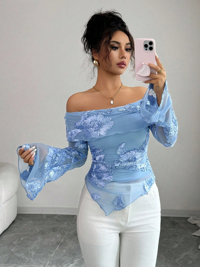 Embroidered Versatile Stylish Tops