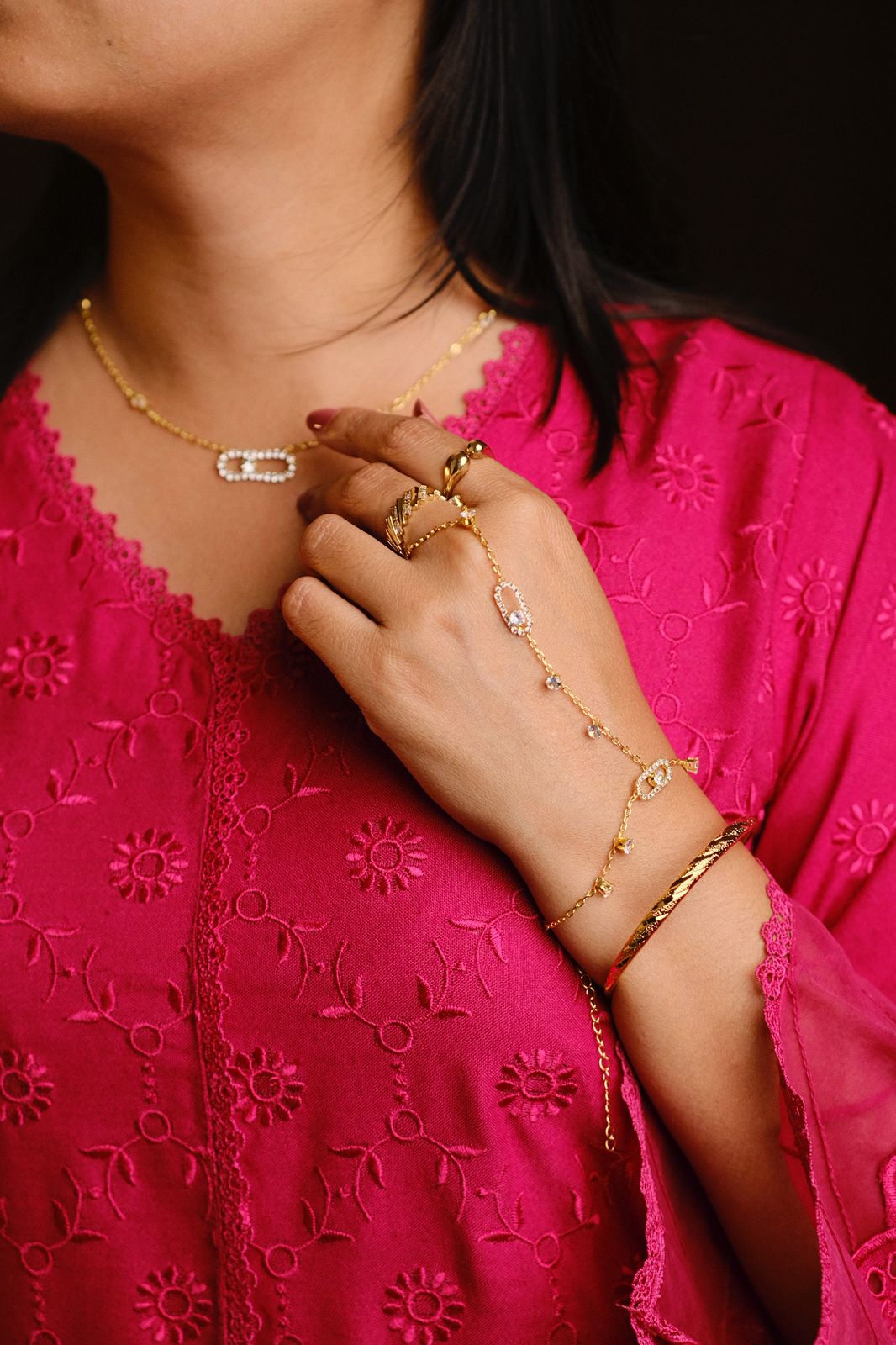 Stitching Hand Bracelet