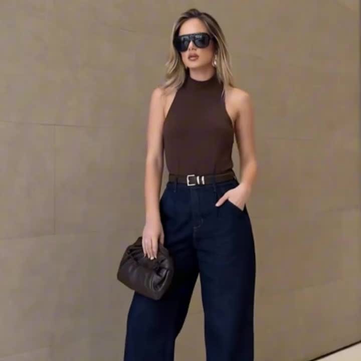 Cross-border halter top