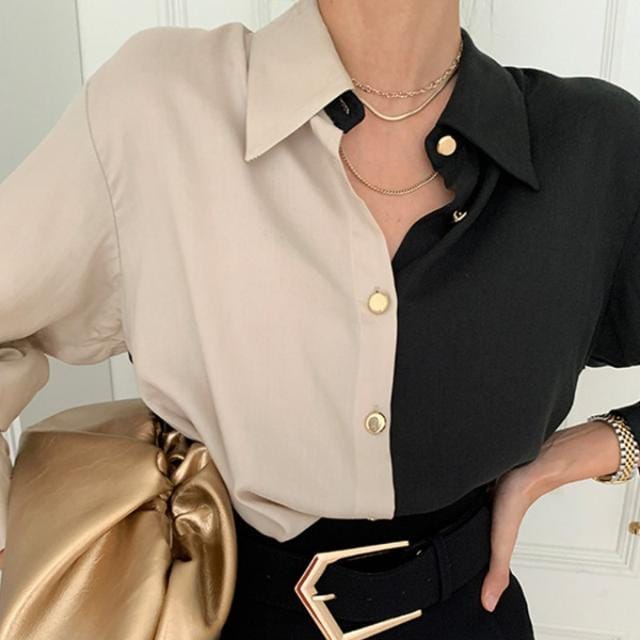 Casual versatile long sleeve shirt