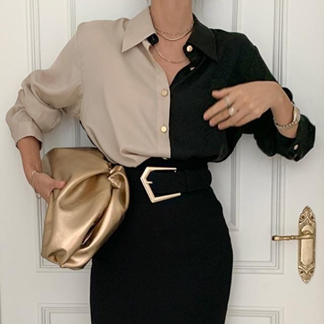 Casual versatile long sleeve shirt